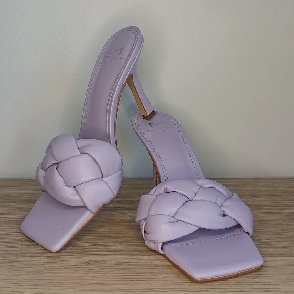 Marc Fisher Ltd Women's Digana Braided Sandals Lilac 8M